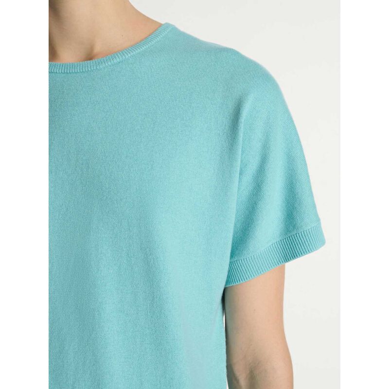 Veronika Maine Cotton Cashmere Knit Tee image number 2